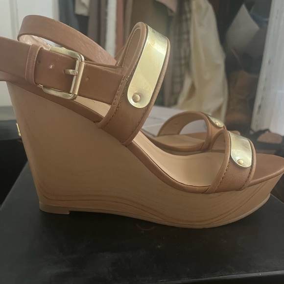 Brown Sandals Wedges - Picture 2 of 3